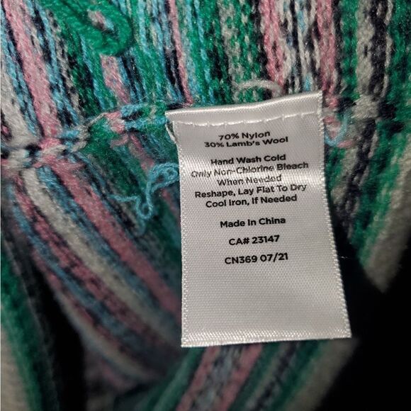 Talbots Lambs Wool Multicolor sweater M - Picture 4 of 9